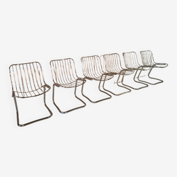 6 chrome chairs
