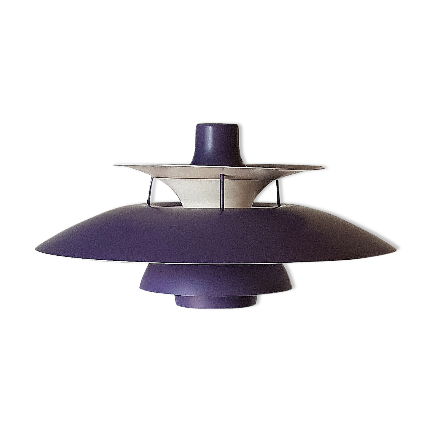 Hanging Louis Poulsen PH5 Pendant Purple