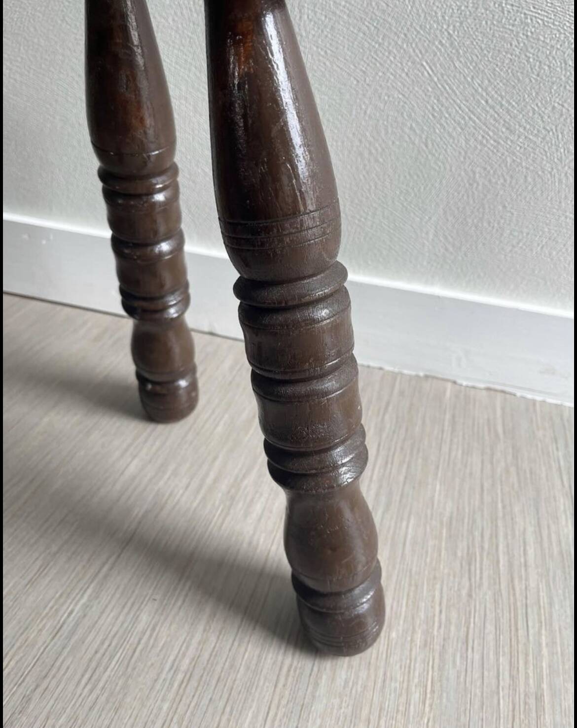 Wooden tripod stool