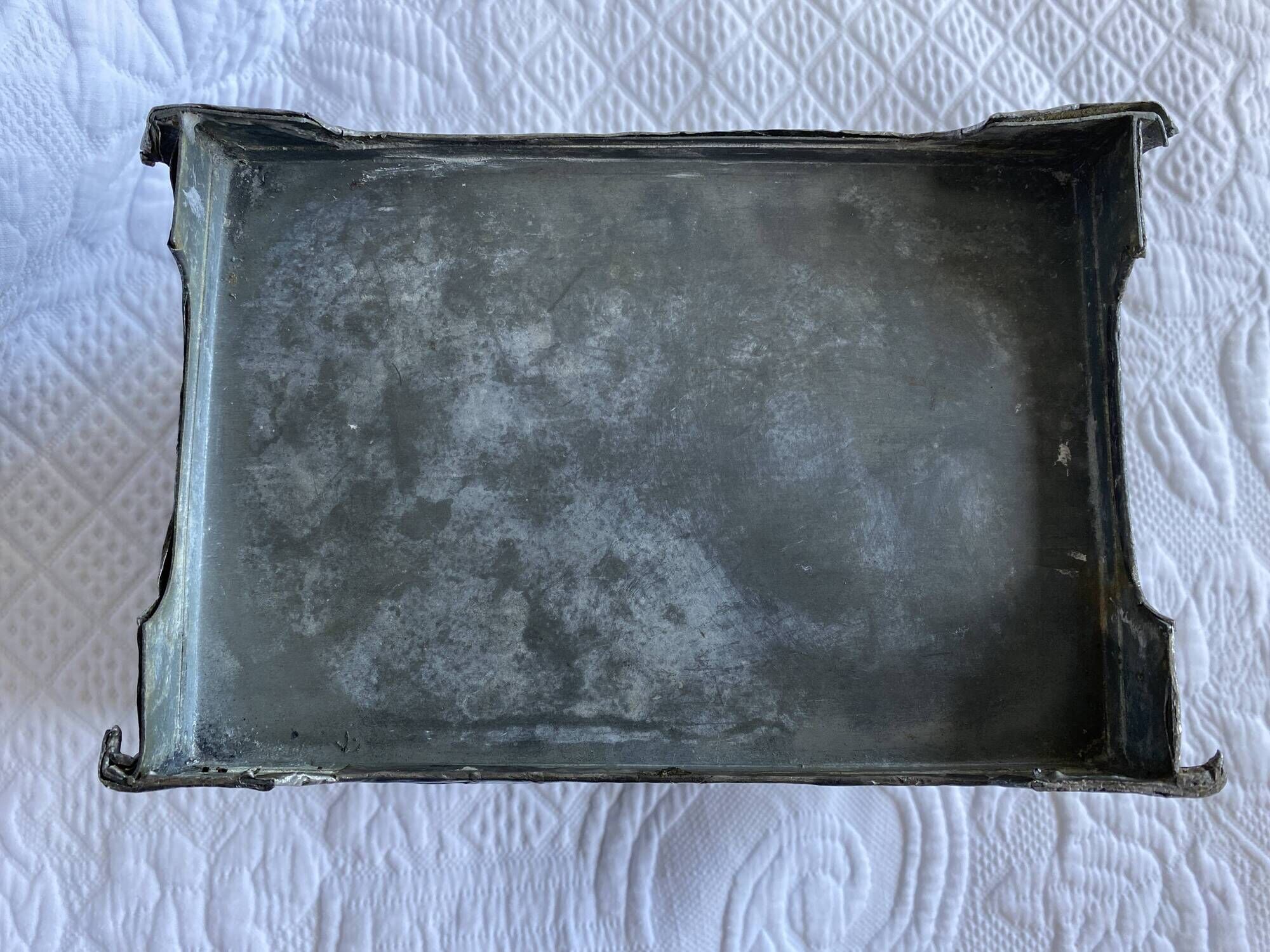 Tin planter pushed back Art Nouveau late nineteenth early twentieth century