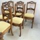 Suite de six chaises de style Louis Philippe en merisier XIX siècle