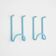Pair of “Taka” coat hooks by Cesare Rota Nodari for Acerbis, 1970s