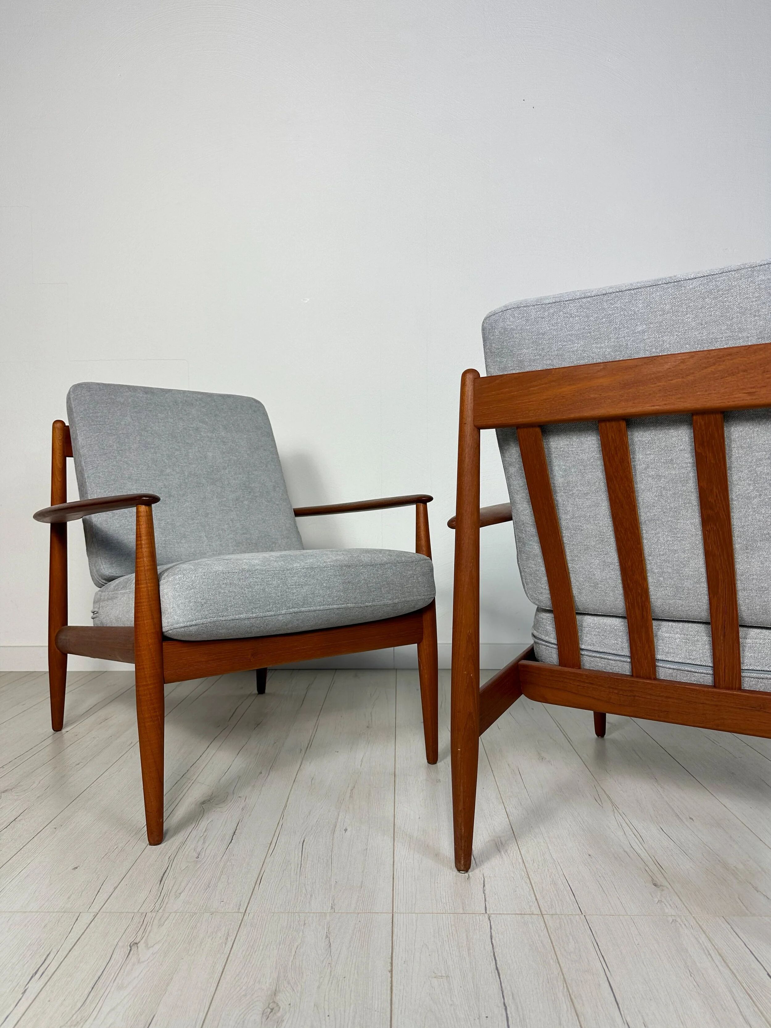 1950s Vintage Danish Teak Armchair by Grete Jalk for France & Daverkosen