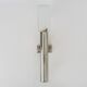 Large wall light in brushed metal. 70s