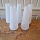 Set of 5 Opaline Tulips Clichy Speckled Glass