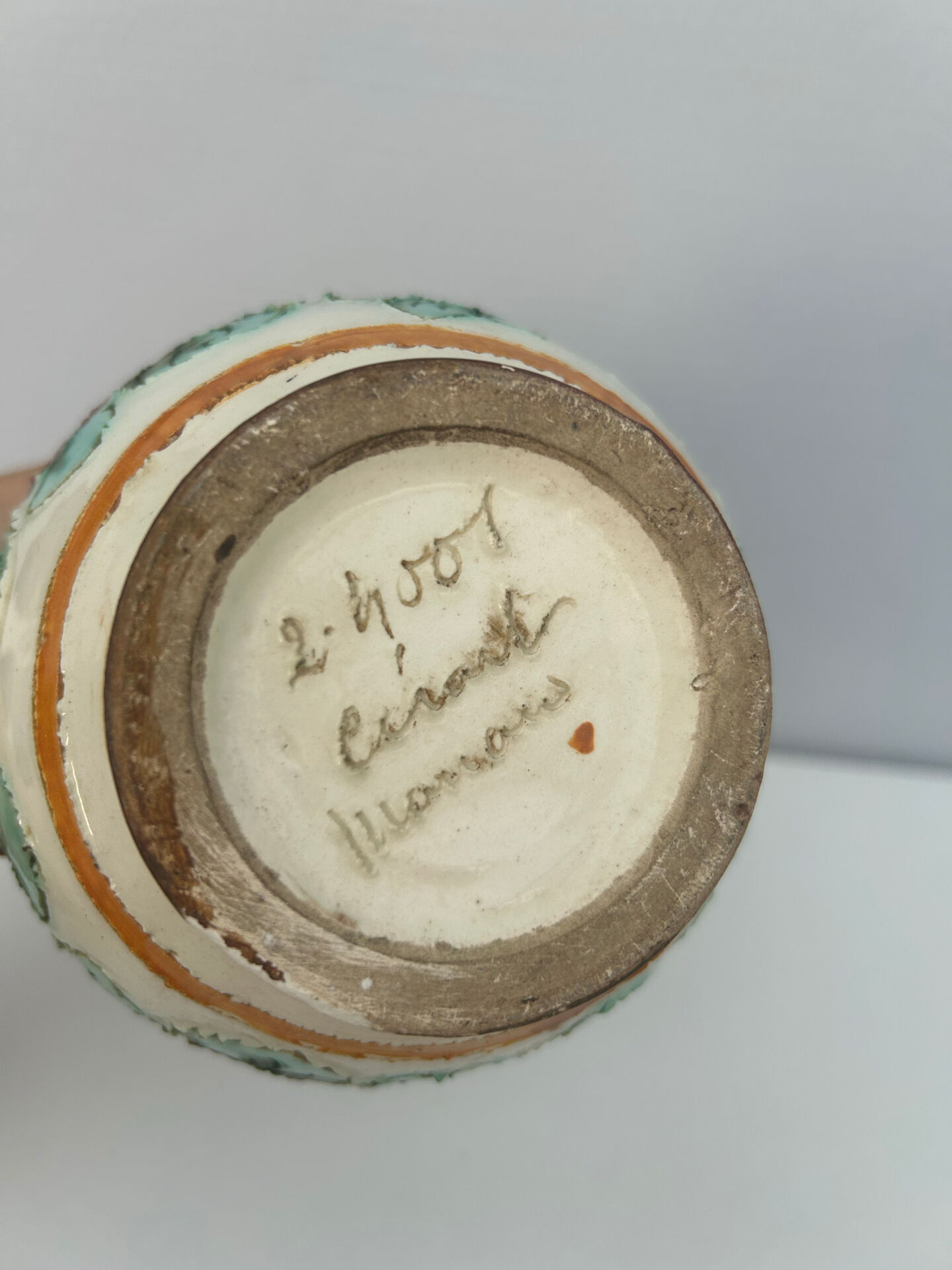 Vintage ceramic vase signed Cerart Monaco