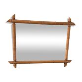 Vintage bamboo mirror from the 60s