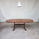 Vtg mid century g plan fresco teak extending 4 - 6 seat oval dining table retro