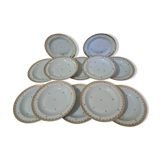 12 deep plates in Limoges porcelain