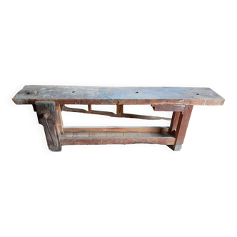 Old wooden workbench