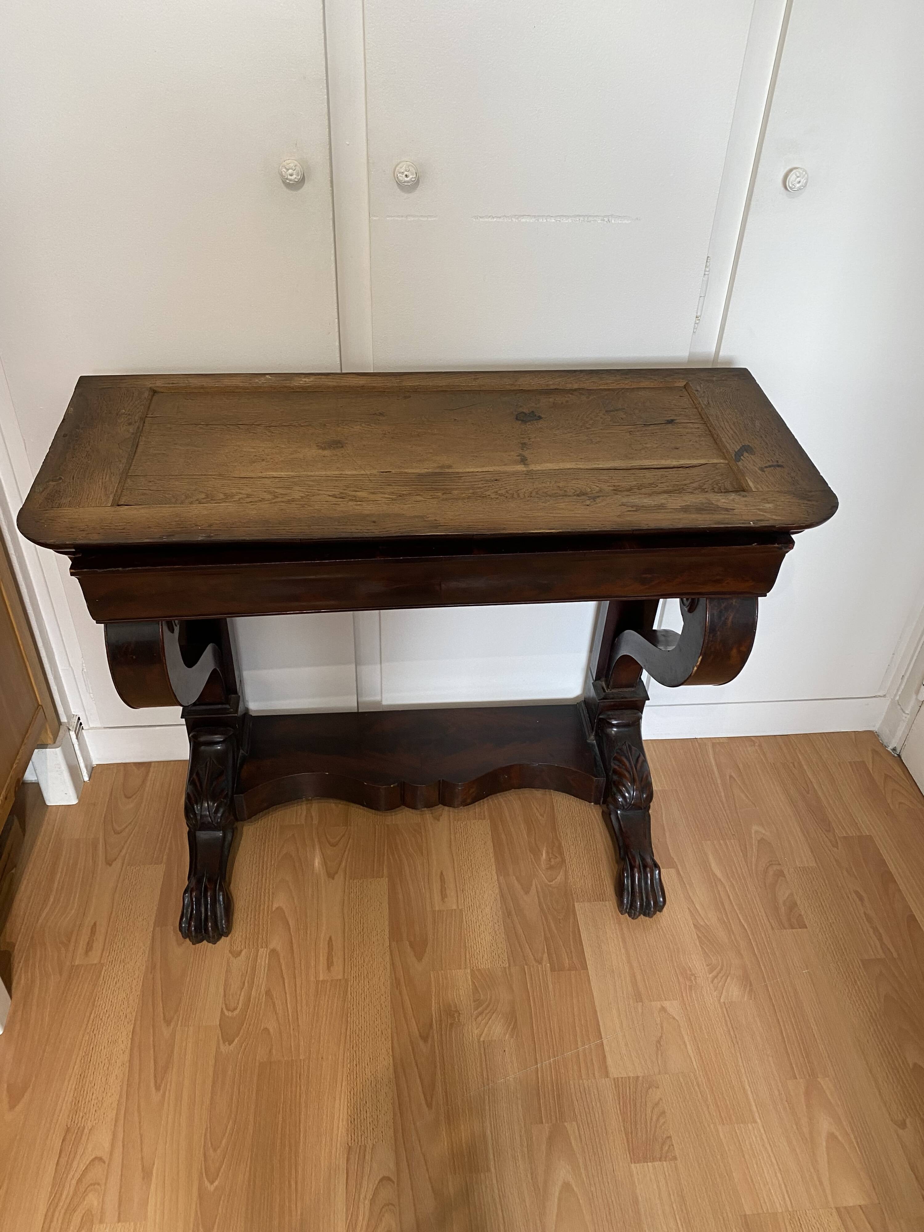 Early 19th century mahogany console