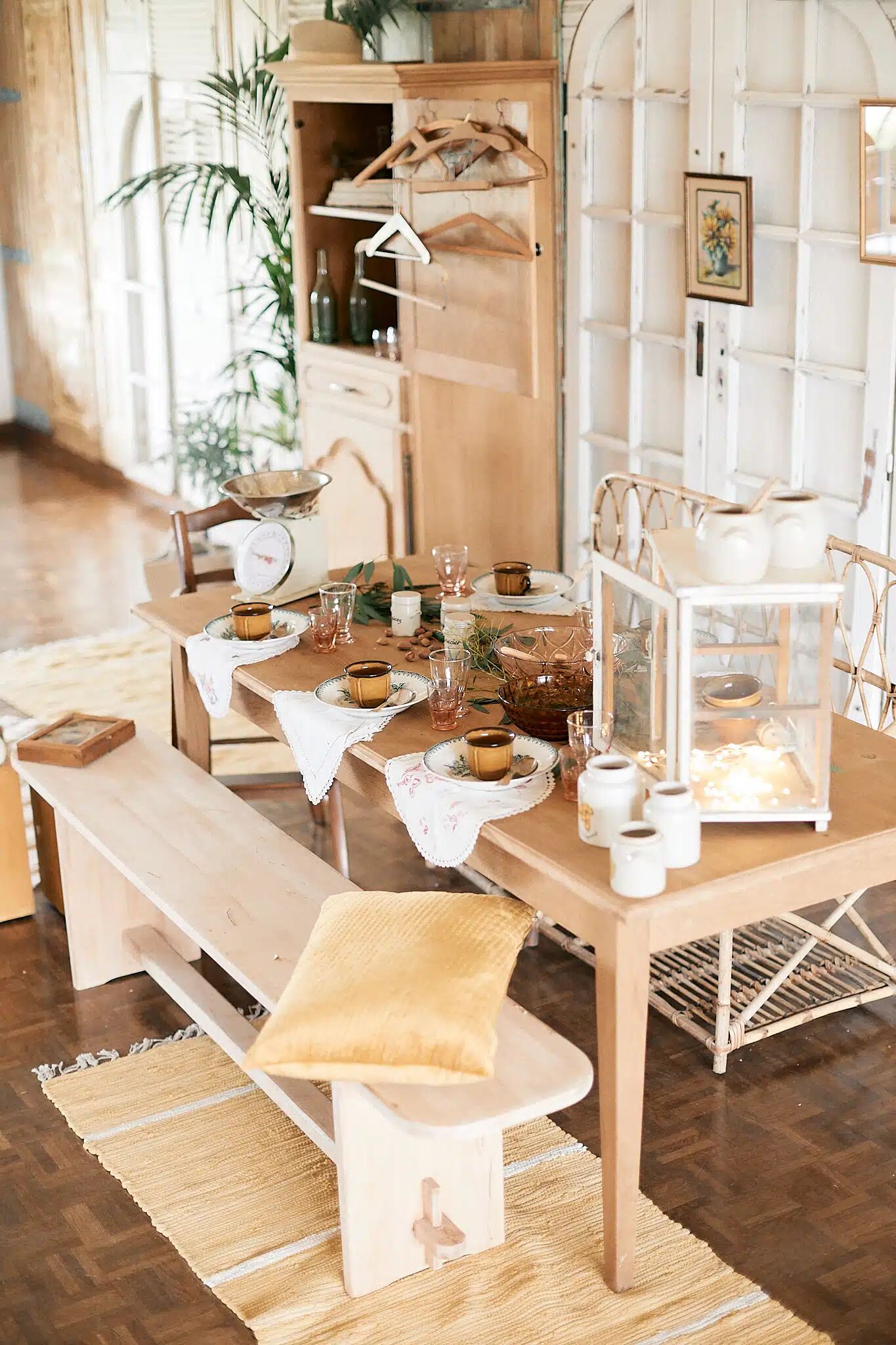 Wooden table "Rose"