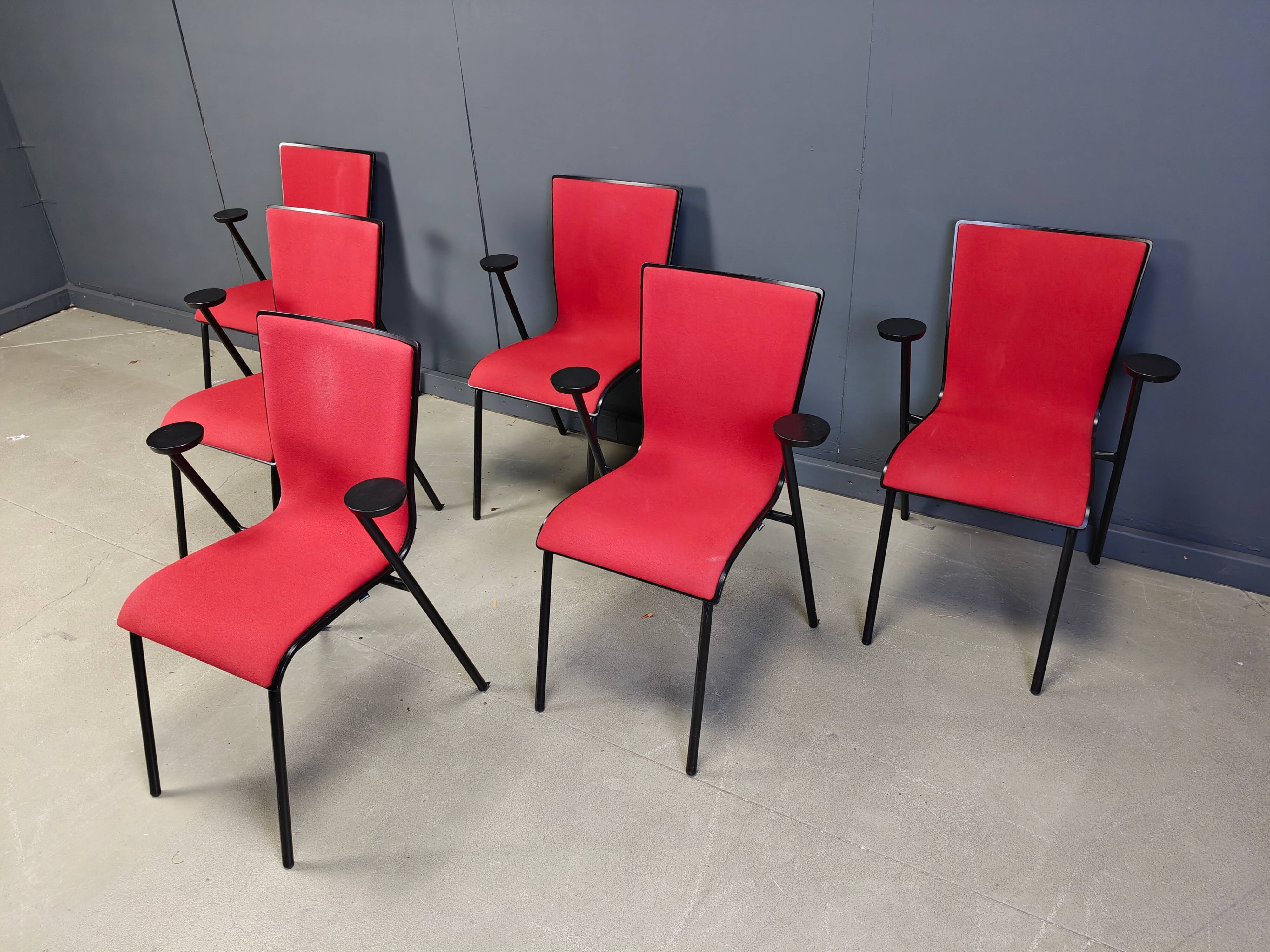 Vintage Occhio chairs by Roel Vandebeek for Drisag, 2000s - set of 6