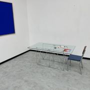 Dining table with folding base by Max Sauze Studio, France, 1970s