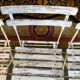 Suite de 6 chaises de jardin pliantes en lattes
