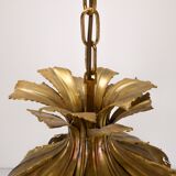Brutalist brass pendant lamp Svend Aage Holm Sørensen 1960