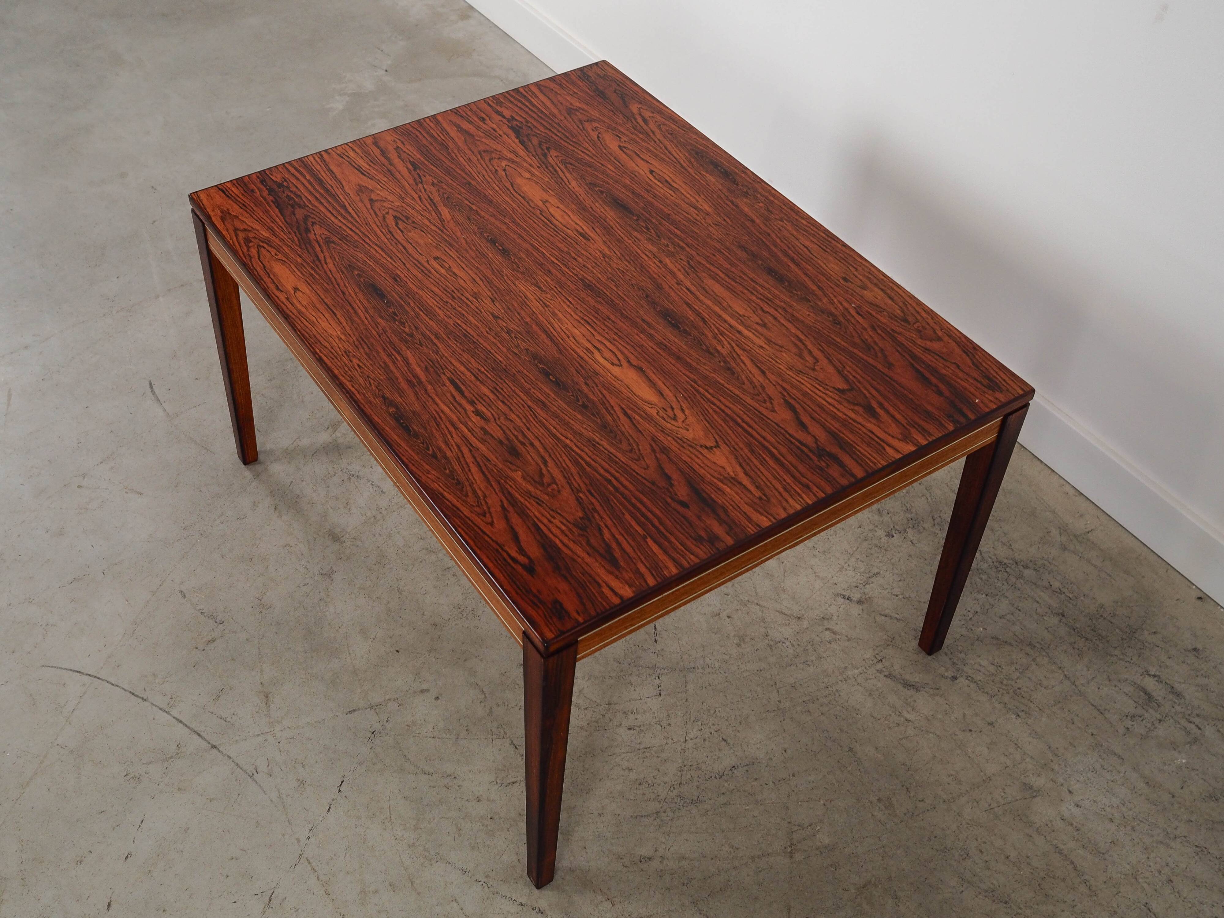 Rosewood coffee table, Danish design, 1970s, made in Denmark