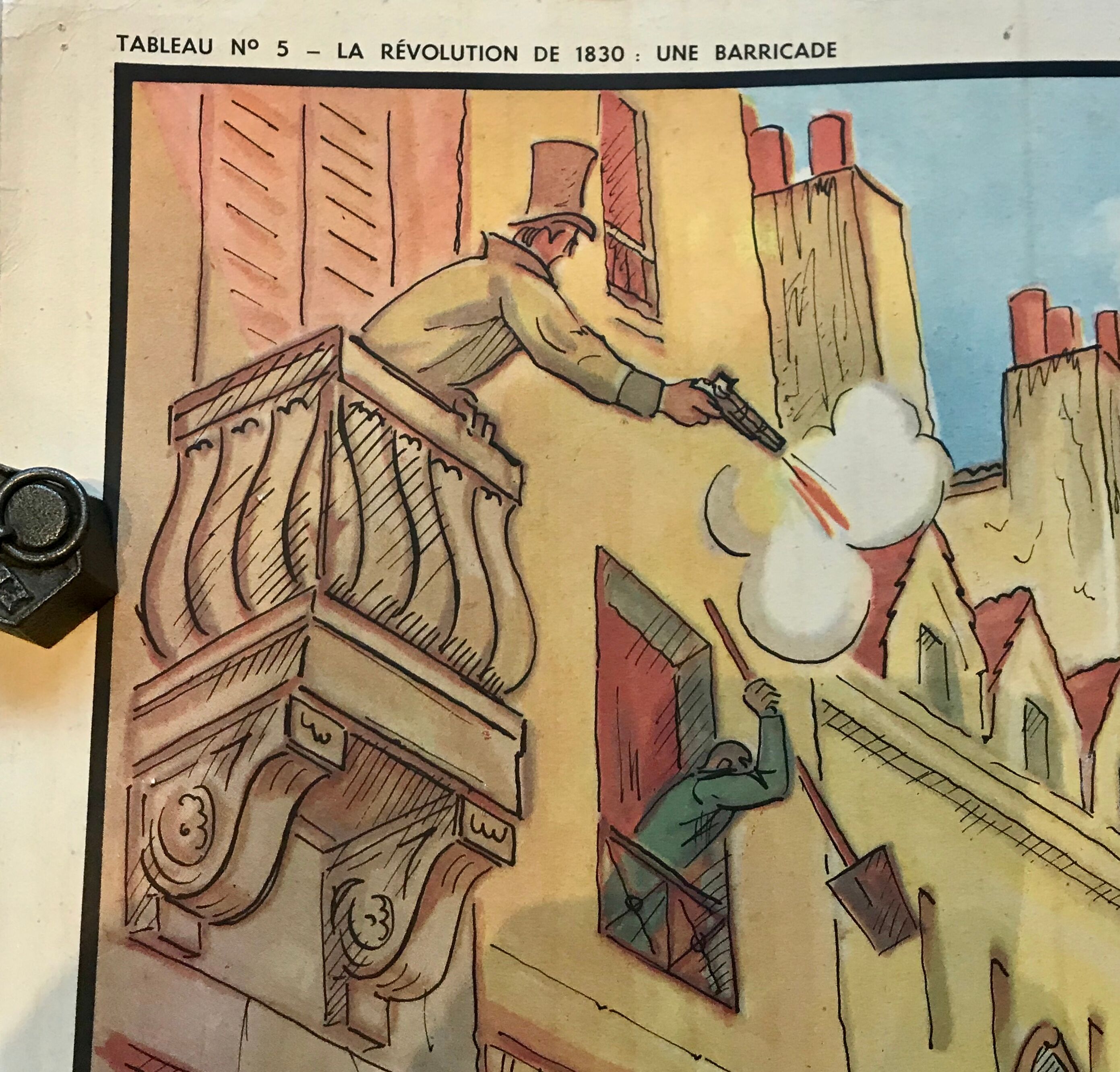 Educational school poster history - Maison des Instituteurs 50s