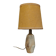 Patinated sandstone and jute ceramic lamp