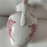 Large earthenware jug – Onnaing pottery (Nord), “Poppy” decoration