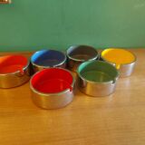 Set of 6 vintage isamu kenmochi ashtrays, edited for shell