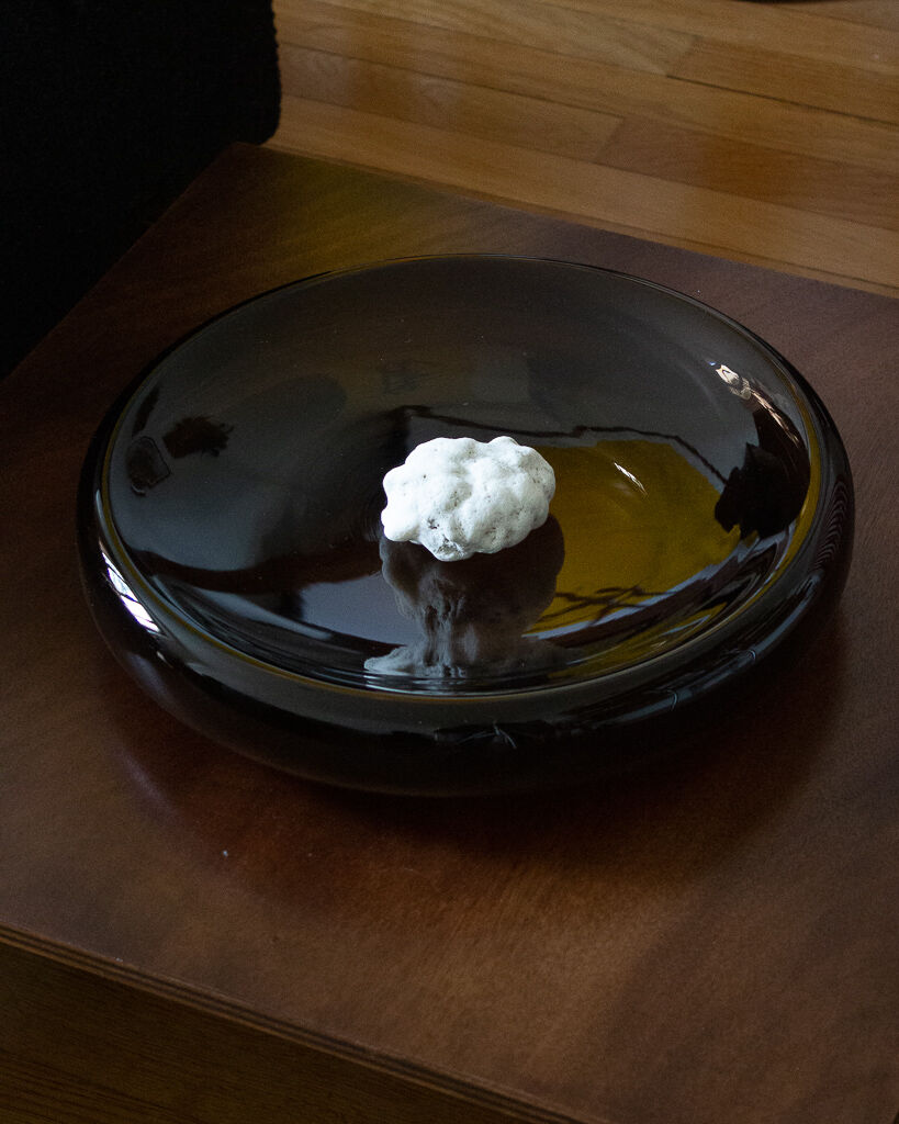 Large empty pocket blown glass, Ola Wihlborg x Ikea, 2013