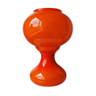Philips 1970s orange glass lamp