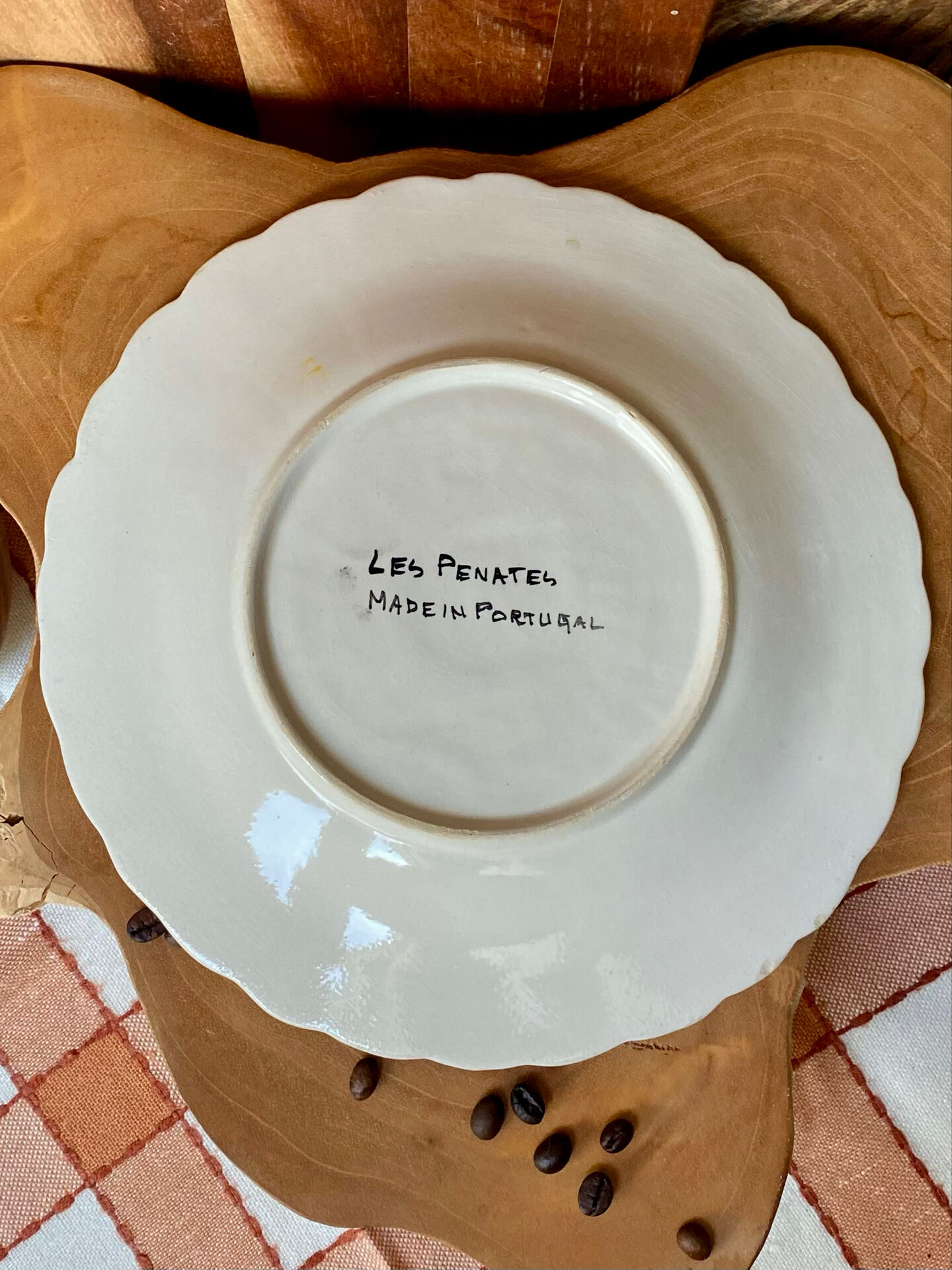 Assiettes Barbotine