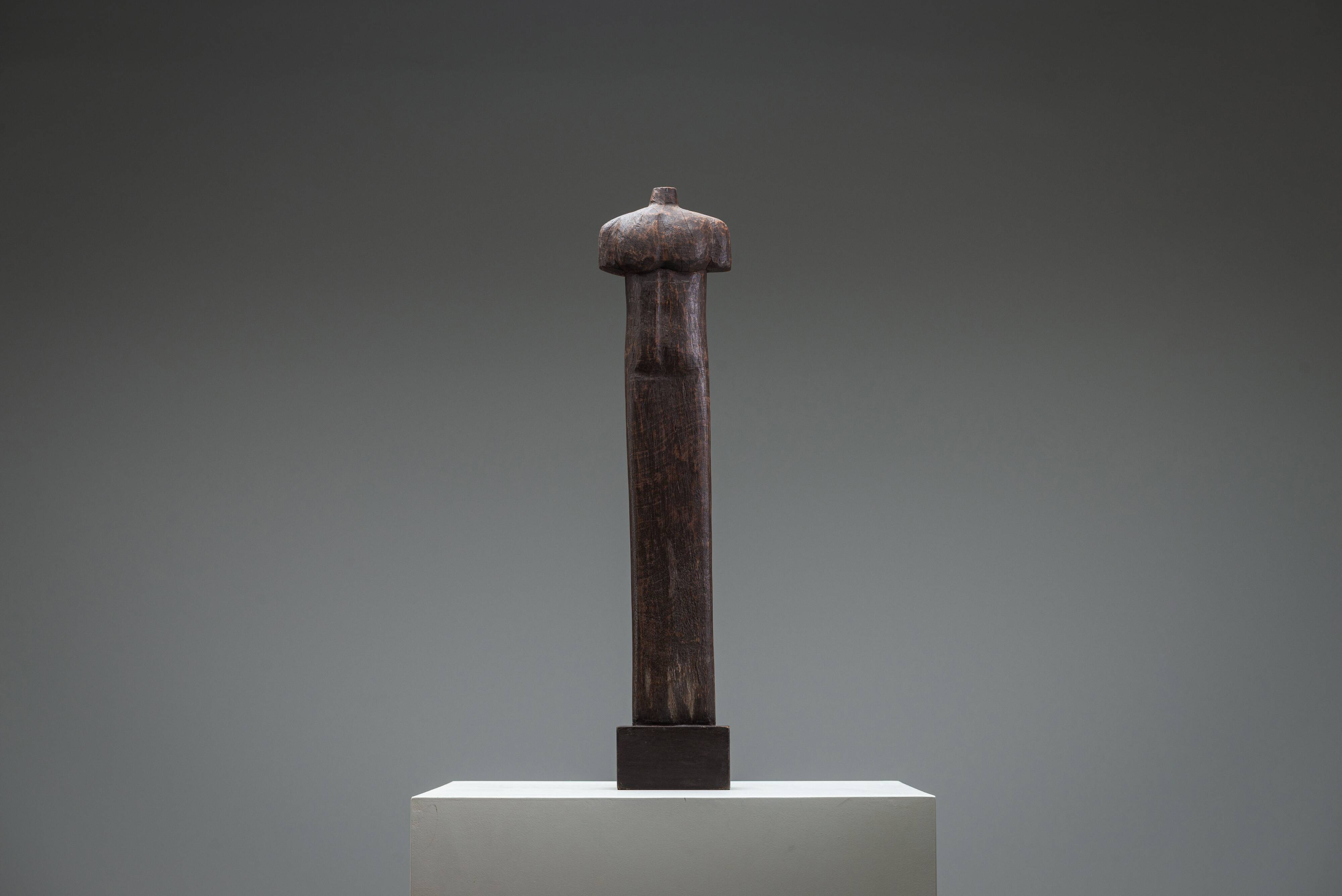Abstract solid wood torso