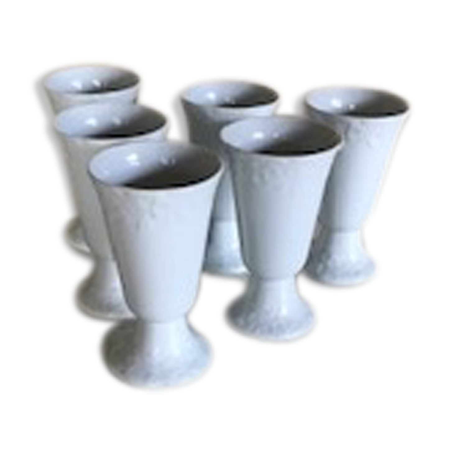 Lot of 6 porcelain mazagrans