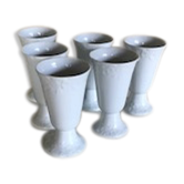 Lot de 6 mazagrans en porcelaine