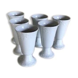 Lot of 6 porcelain mazagrans