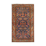 Handwoven Antique Persian Mahal Area Rug, Oriental tribal wool rug- 121x196cm