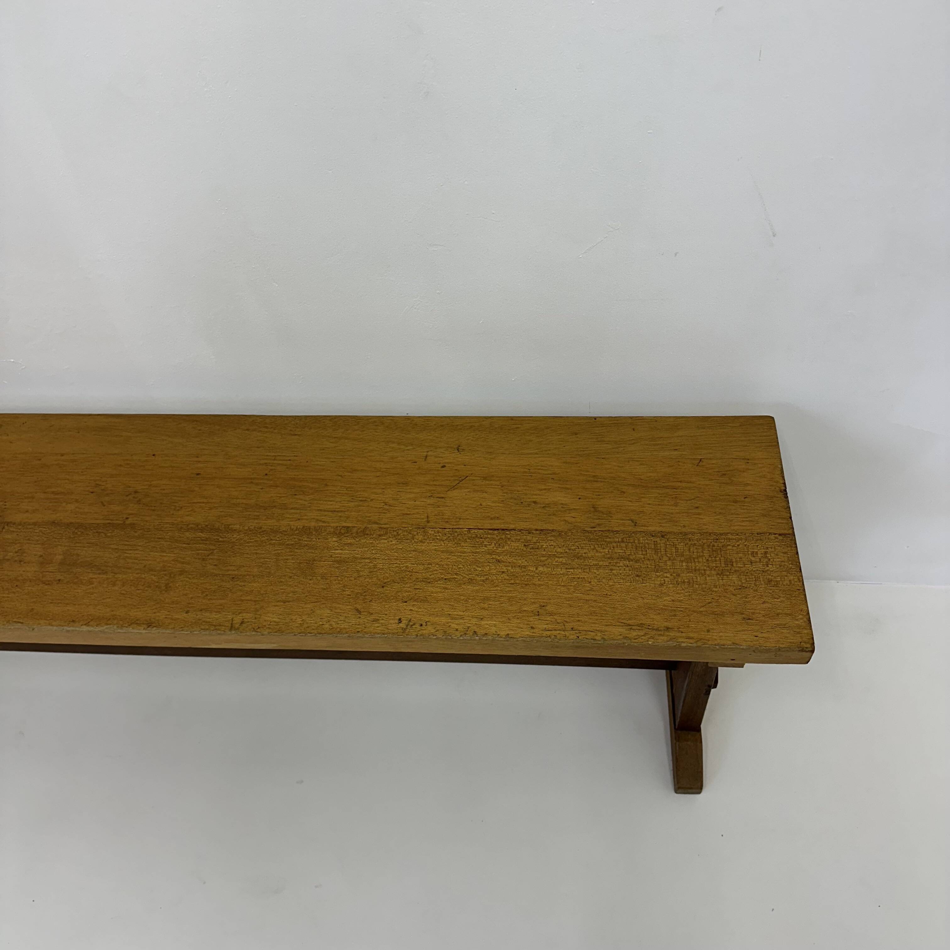 Vintage wooden school bench , 1970’s