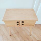 Worker/ Renovated vintage Scandinavian bedside table, 1950s-60s