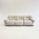 Sapporo three-seater sofa by Mario Marenco for Mobil Girgi in cream
