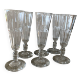 6 coupes Baccarat service Clermont
