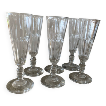 6 coupes Baccarat service Clermont