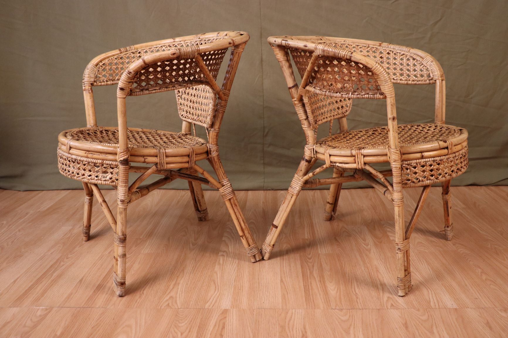 Series 4 rattan armchairs