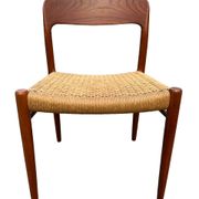 6 Niels Otto Moller chairs model 75
