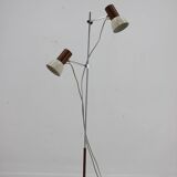 1970s chrome & metal adjustable floor lamp, czechoslovakia