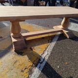 Solid oak monastery table