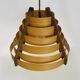 Scandinavian pendant light by Linus Bopp Limbach in pine slats. 1960s