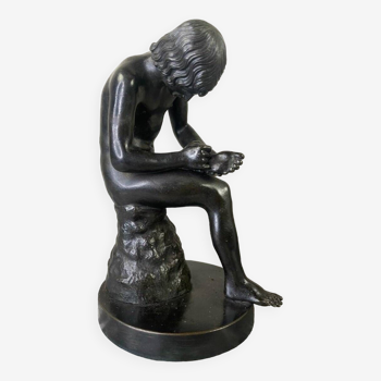 Le Tireur D’épine Ou Spinario, Bronze D’après L’antique, XIXème Siècle