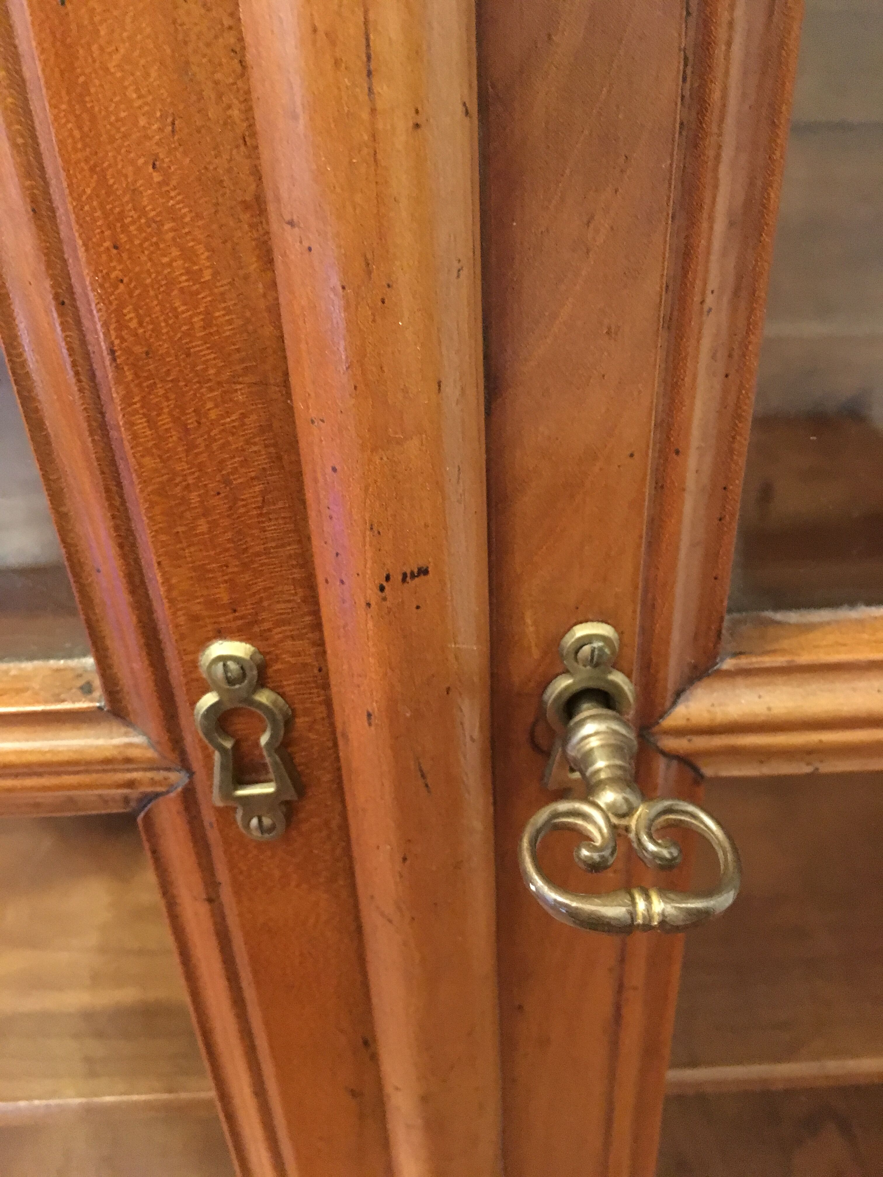 Solid oak display case