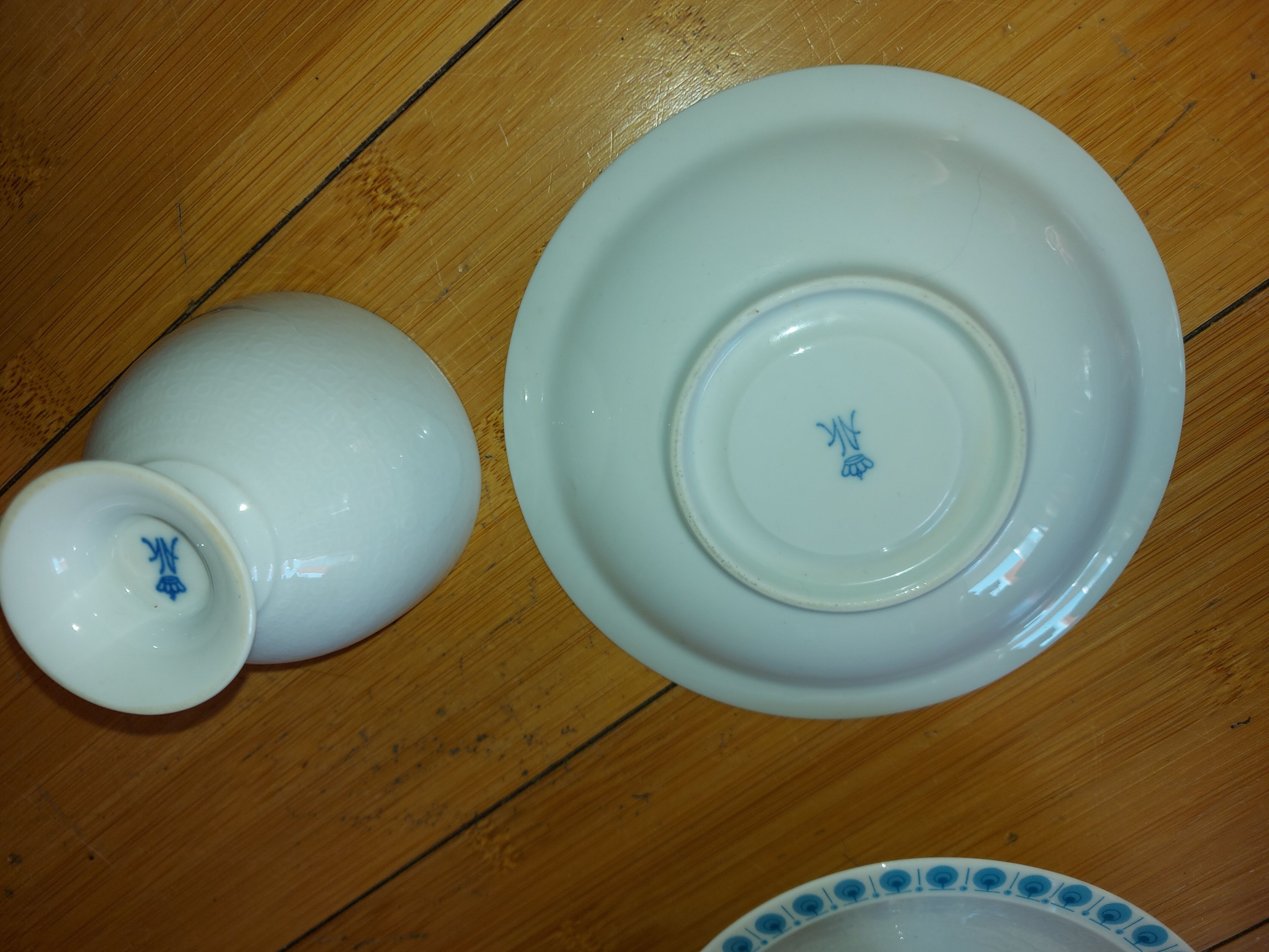 Coffee service, chocolate 8 pieces porcelain, Kaiser