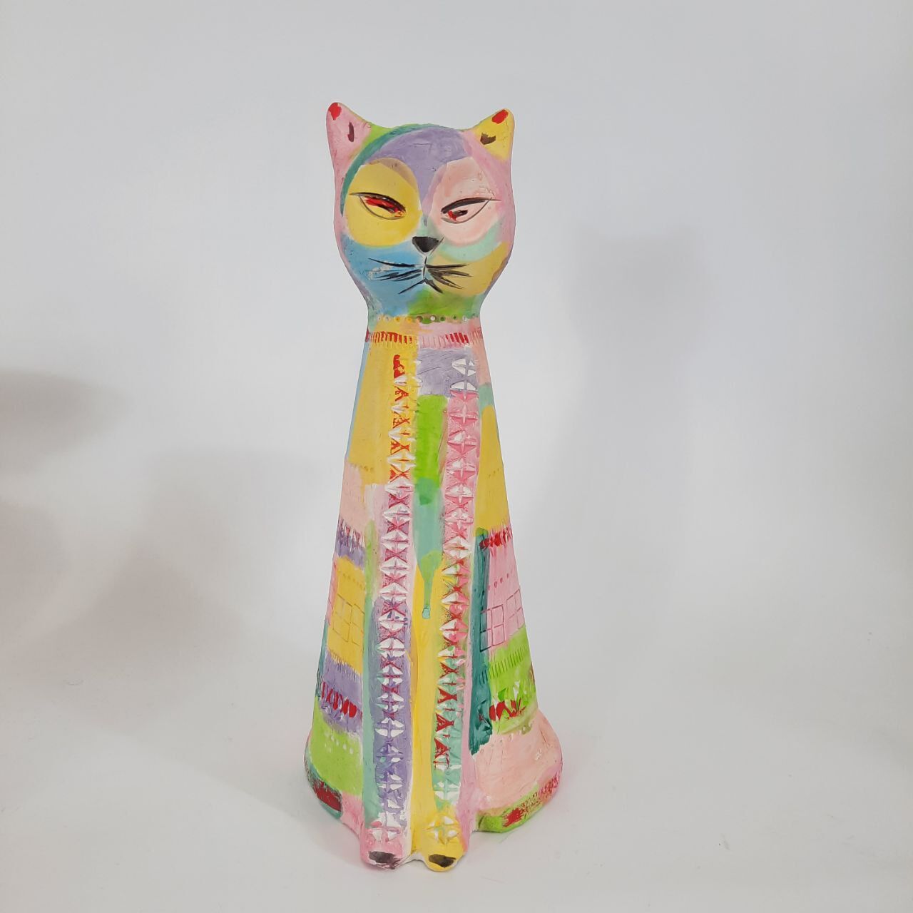 Cat statue, vintage, design Aldo Londi for Bitossi, Rimini series.