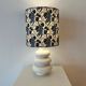 Wireless balcony lamp - unique recycled piece with tiger lampshade