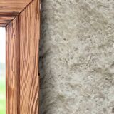 Wooden mirror