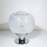 Vintage Table Lamp • Steel & Glass • Murano • Space Age • 1970